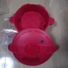電子レンジ用圧力鍋 蒸し器付き 直径約20cmのサムネイル