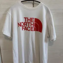 THE NORTH FACE ホワイト Tシャツ M 赤　レッド