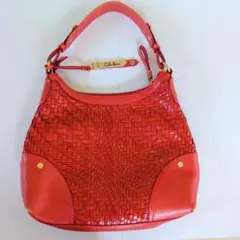Cole Haan ショルダーバッグ レッド 編み込みのサムネイル
