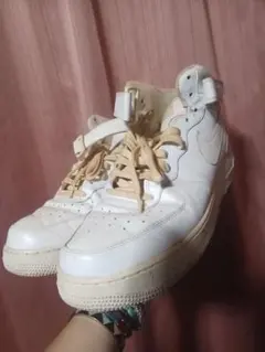 n*o様 Nike Air Force 1 MID07 ホワイト ハイカット ス