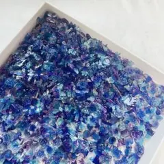 【50個】パープルブルー素材mix ネイルパーツ　デコパーツ まとめ売り　星空感