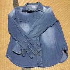 Retro Girl デニムシャツ 長袖のサムネイル