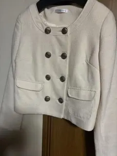 KLEIN PLUS アイボリー ダブルボタンジャケット