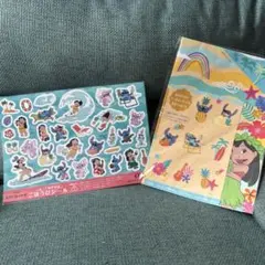 ディズニー　スティッチ　シール　ランチョンマット　オイシックス