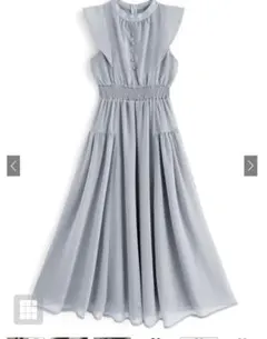 GRL 楊柳シフォンフリルフレアワンピース[k9123c]