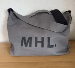 MHL. マーガレットハウエル キャンバスショルダーバッグ トートバッグ グレーのサムネイル