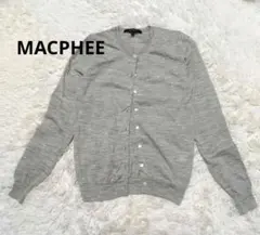 MACPHEE マカフィー　ウール100% 薄手カーディガン 1