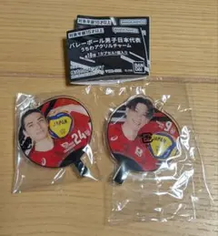 バレーボール男子日本代表うちわアクリルチャーム