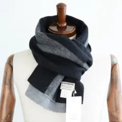 新品 UNITED ARROWS B&Y カシミア100% リバーシブルマフラー