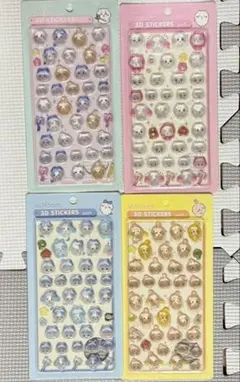 ボンボンドロップシール風 3Dステッカー ちいかわ 4枚セット