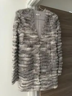 【美品】ラビットファーコート