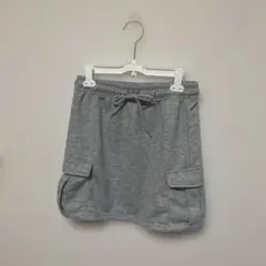 スウェットタイプミニスカート グレー