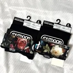 【新品未使用】花柄プリント OUTDOOR ボクサーパンツ ブリーフ2枚セット
