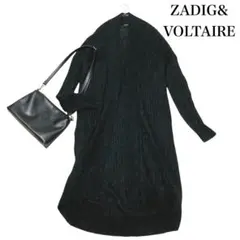 上質美品！ZADIG&VOLTAIRモヘヤ55%ロングカーディガン ニットコートのサムネイル