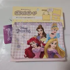 ☆未使用☆ ディズニープリンセス 移動ポケット クリップ付き