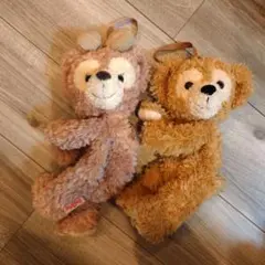 ディズニー　ダッフィー　シェリー　ぬいぐるみポーチ　2点セット