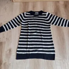 chocol ボーダー ロング丈　ニット ワンピース チュニック