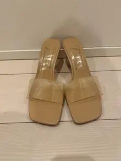 ZARA クリアストラップ ウェッジソール サンダル - メルカリ