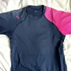 Mizuno テニス Tシャツ S ネイビー/ピンク
