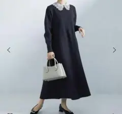green label relaxing 2wayニットロングワンピース