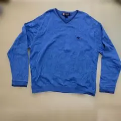 青色 Vネックトレーナー　XL Chapsのサムネイル