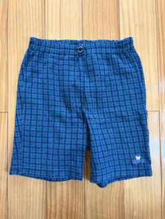 大人気！！ familiar 青チェックパンツ