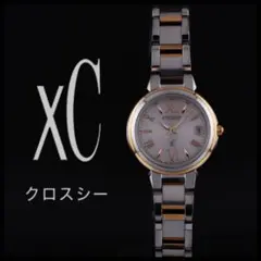 【稼働・良品】シチズン xC クロスシー 腕時計 ソーラー 電波　ピンク