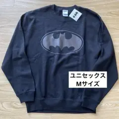 新品タグ付 BATMANバットマンロゴスウェットレーナー ユニセックスMサイズ