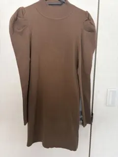 GRL ブラウン ニットワンピース Mサイズ