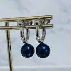 6205★高品質　下向きスタッドイヤリング★艶貝真珠パール★シェル★貝