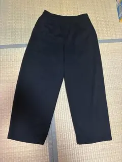 ユニクロC スウェットワイドパンツ　ブラック