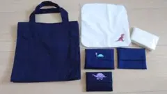 【お受験小物】ネイビー ミニトートバッグとティッシュセット