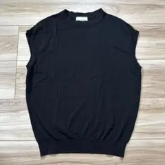UNITED ARROWS ノースリーブ ニット ブラックのサムネイル