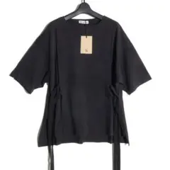 新品 RNA-N オーハーサイスリボンTシャツ 定価6,600円 M 墨黒