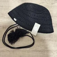 美品 OVERRIDE バケットハットタッセル紐付き