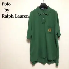 US古着 Polo Ralph Lauren ポロシャツ 鹿の子 胸エンブレム