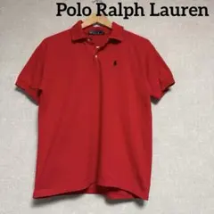 バブアー Barbour 半袖 ポロシャツ 鹿の子 古着 L ボルドー えんじ色 