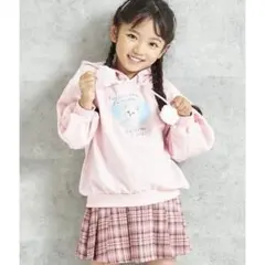 ANAP KIDS 130 アナップ 2WAYねこ耳ミニ裏毛フーディ パーカー