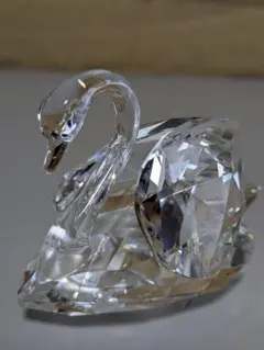 ミ*い様 SWAROVSKI スワン クリスタル 置物サイズＨ.5cm W.7cのサムネイル
