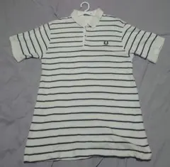 FRED PERRY ポロシャツ ボーダー柄 Lサイズ