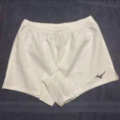【1度のみ使用】Mizuno ラグビーショートパンツ ホワイト　3XL (4L)