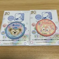 ダッフィーアンドフレンズ　カラフルハピネス　ワッペン　ダッフィー　リーナベル