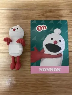 パペットスンスン　ノンノンフィギュアとカード