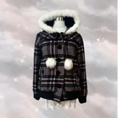 【y2k】TRALALA LIZLISA ピンクチェック アウター 姫ギャル