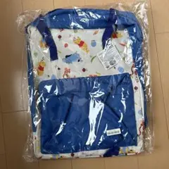 くまのプーさん プレミアム　スクエアバッグ 青色