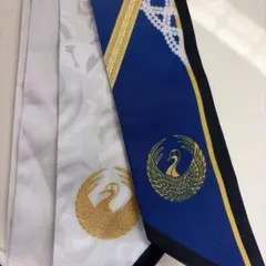 刀ミュ 陸奥一蓮　鶴丸国永　リボンスカーフ