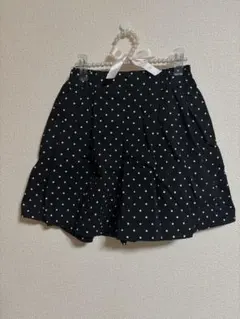 ポモナキス　150ドットプリーツスカート風キュロット　　美品