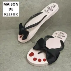 新品未使用！MAISON DE REEFUR リボン付きビーチサンダルのサムネイル