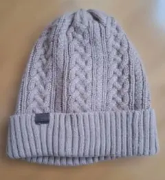 ベージュ ニット帽 サイズ56-59cm