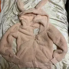 チュチュアンナ　新品　うさ耳　パーカー　ピンク　モコモコ　フリース